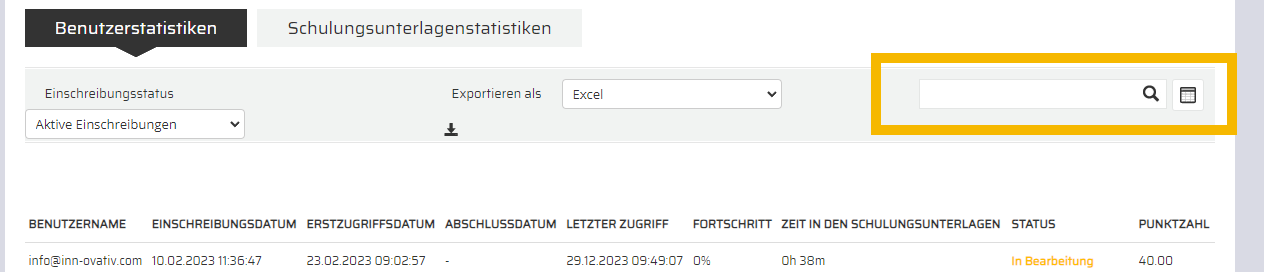 Suchleiste in Berichte.png